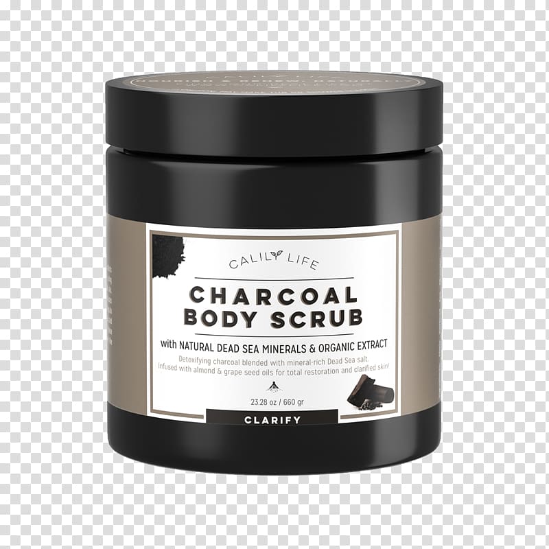 Exfoliation Cream Skin care Charcoal Shea butter, Scrub face transparent background PNG clipart