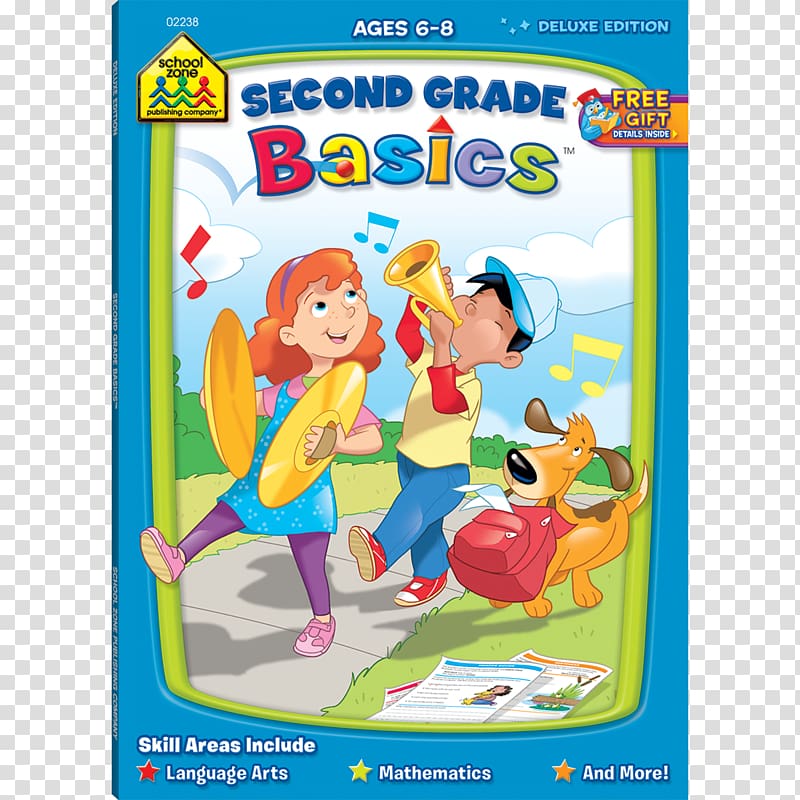 Second Grade Workbook: Complete Curriculum of Basic Skills 2nd Grade Math Big Second Grade Workbook Education, school transparent background PNG clipart