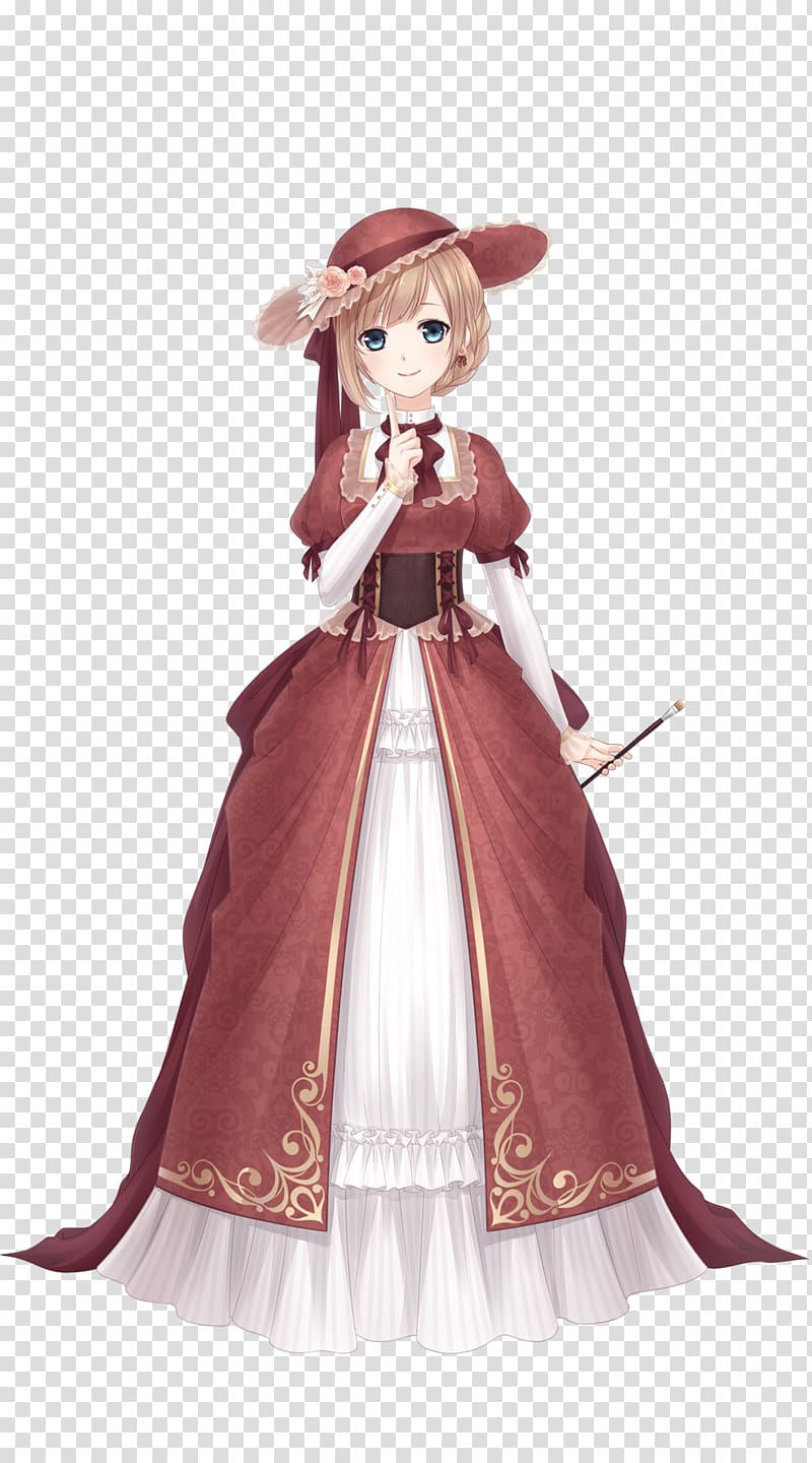 Victorian era Miracle Nikki Anime Clothing Dress, miracle nikki transparent background PNG clipart