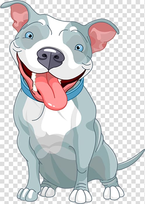 gray and white American bully illustration, American Pit Bull Terrier Puppy Cartoon , dog transparent background PNG clipart