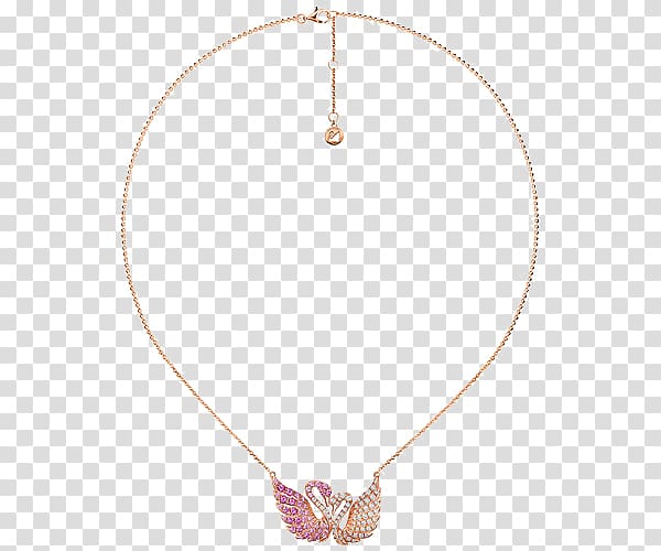 Swarovski AG Jewellery Pink Cygnini Earring, Swarovski jewelery swan necklace transparent background PNG clipart