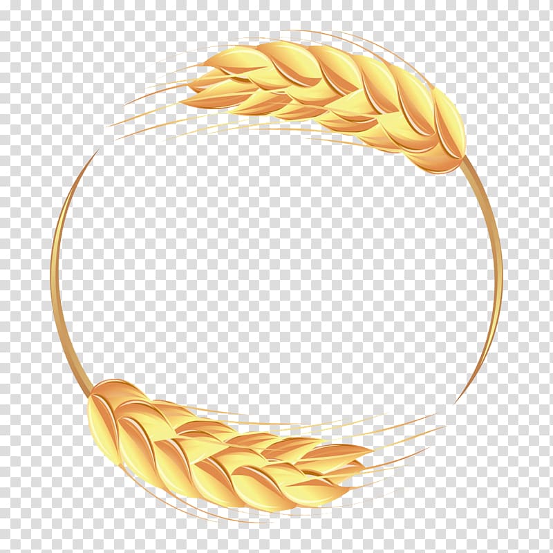 Wheat Ear Illustration, Golden wheat transparent background PNG clipart