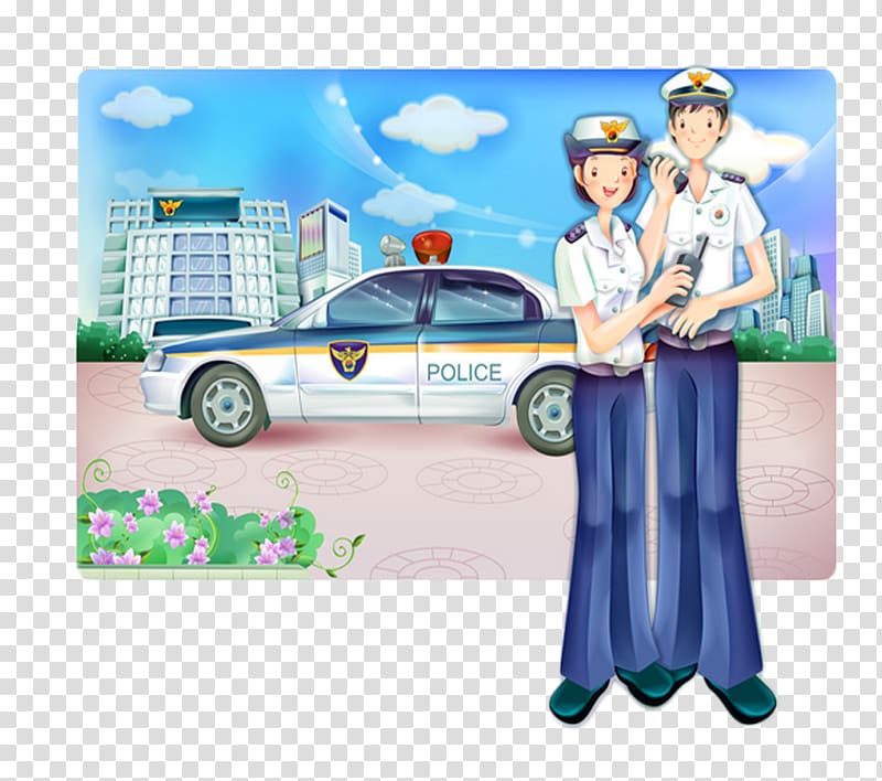 Police officer Police car Police station Ku014dban, Free button material transparent background PNG clipart