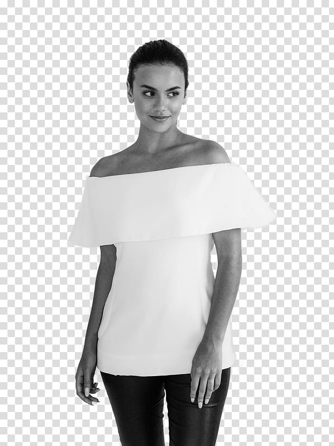Monochrome Clothing Sleeve Shoulder, european-style lace transparent background PNG clipart