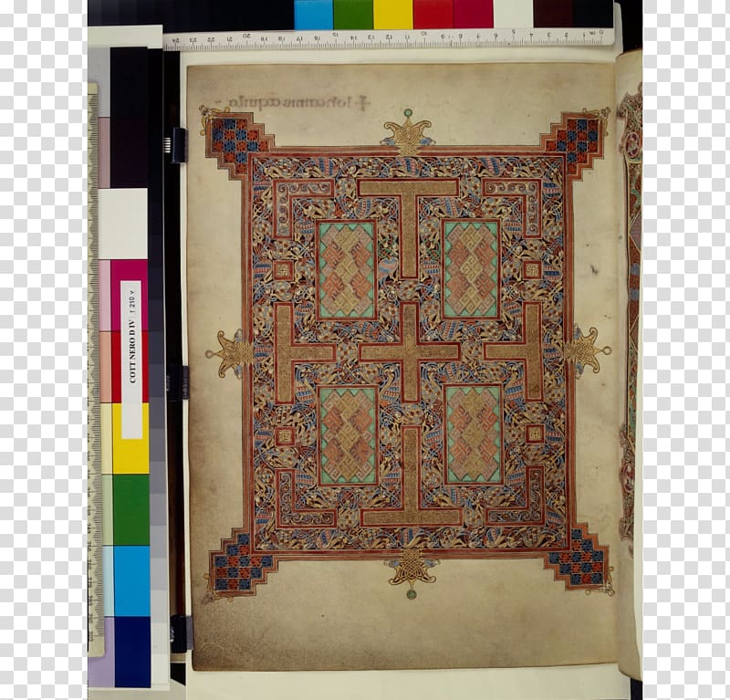 Lindisfarne Gospels Khan Academy Illuminated manuscript Insular art Carpet page, Curing Barn transparent background PNG clipart