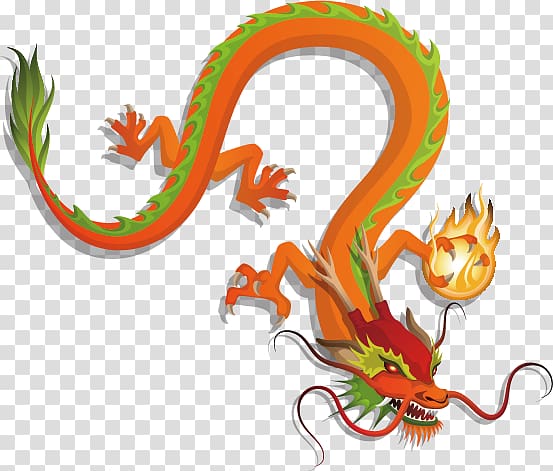 Chinese New Year Chinese dragon Chinese calendar, Dragon transparent background PNG clipart
