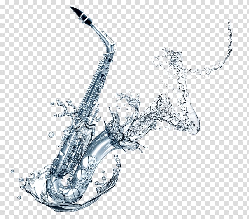 water saxophone transparent background PNG clipart