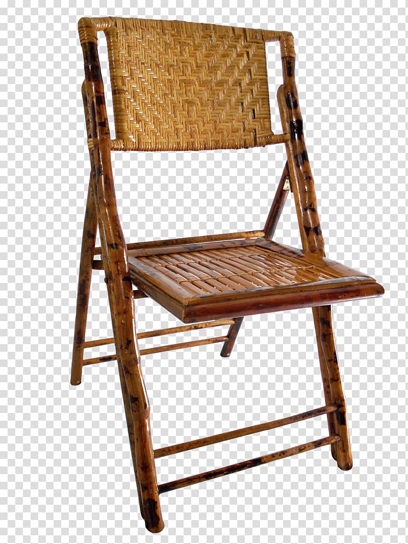 Folding chair Furniture Bamboo Wicker, chair transparent background PNG clipart