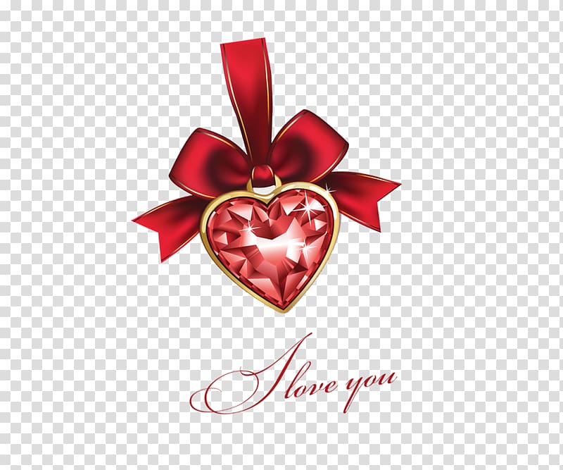 Heart Valentines Day Illustration, Bow transparent background PNG clipart