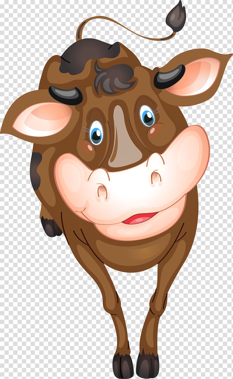 graphics Illustration Cartoon , cow cartoon transparent background PNG clipart