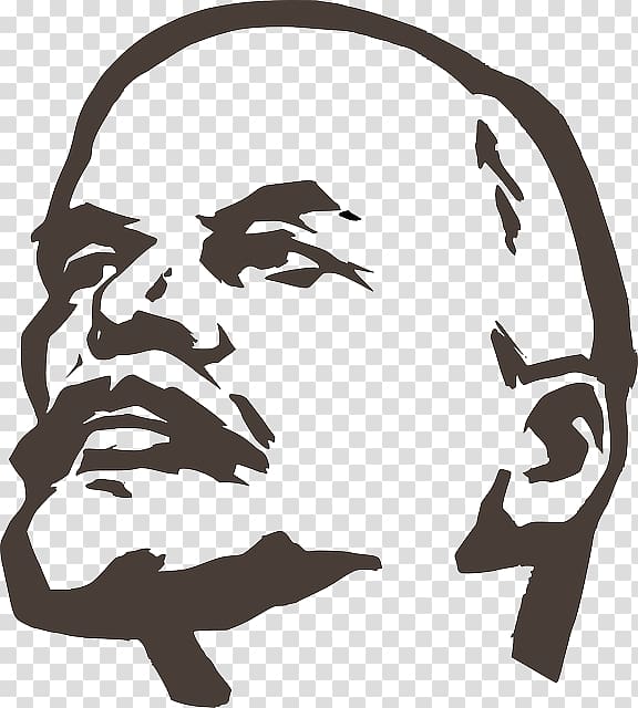 illustration of man, Lenin transparent background PNG clipart