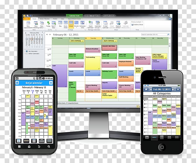 iPhone Google Sync Microsoft Outlook Outlook.com Android, calender transparent background PNG clipart
