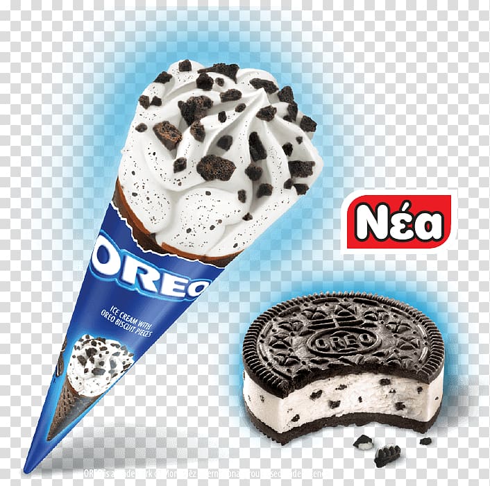 Ice cream Chocolate brownie Stuffing Fudge Oreo, oreo ice cream transparent background PNG clipart