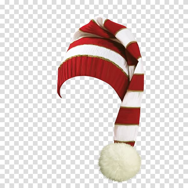 Hat Cap Christmas, Long red and white striped hat 2017 transparent background PNG clipart
