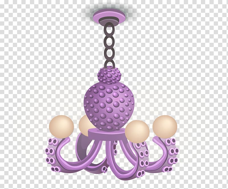 Lighting Chandelier Light fixture Violet, lamp transparent background PNG clipart