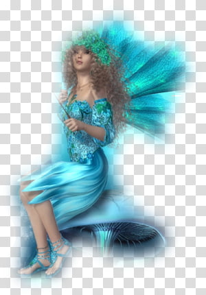 Fairy Turquoise Fashion Beauty.m, Fairy transparent background PNG clipart thumbnail