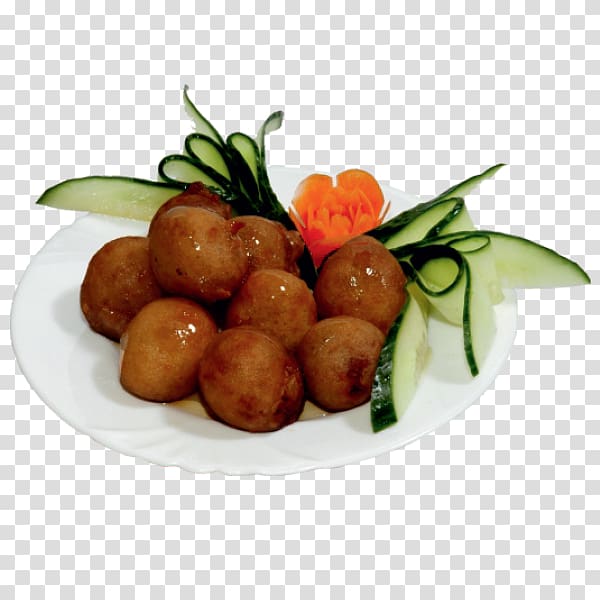 Meatball Fish ball Vegetarian cuisine Animal source foods, seaweed salad transparent background PNG clipart