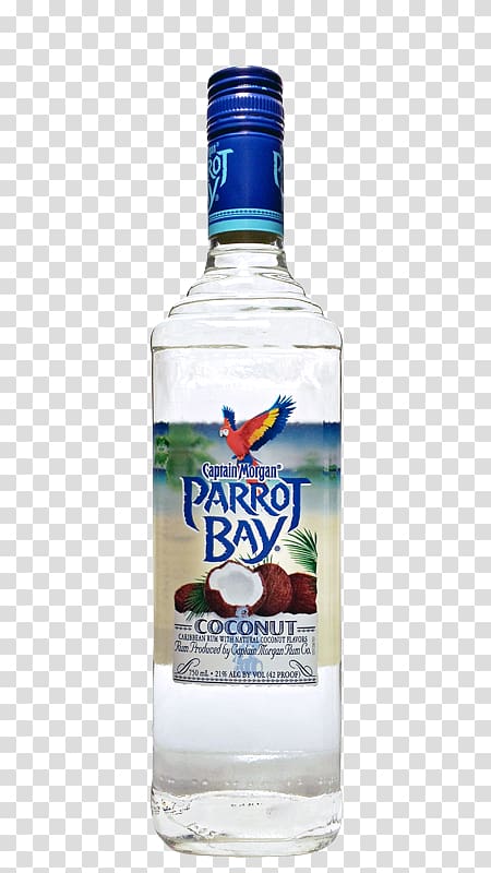 Vodka tonic Liqueur Rum Liquor Glass bottle, Pineapple coconut transparent background PNG clipart
