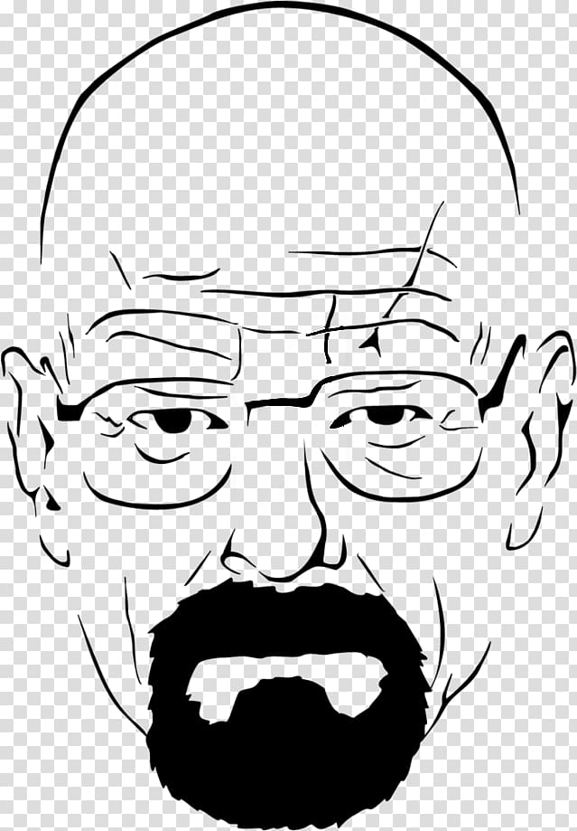 Walter White Drawing Line art, walter white transparent background PNG clipart
