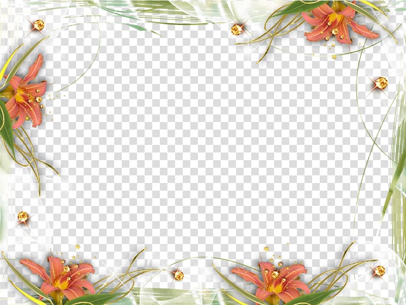 Frames , Abstract Floral Frame transparent background PNG clipart