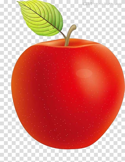 Apple Food , Cartoon Red Apple transparent background PNG clipart