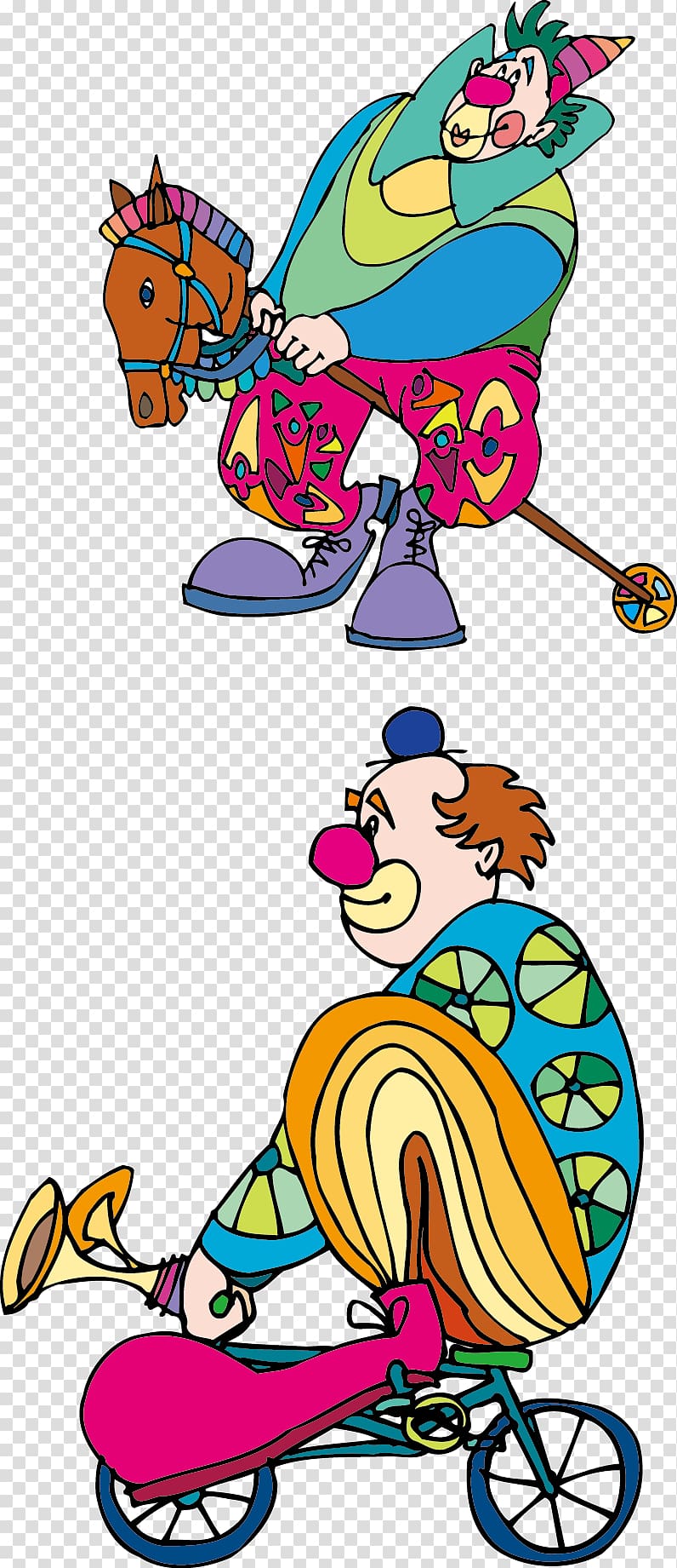 Circus Clown Performance, Cartoon clown transparent background PNG clipart