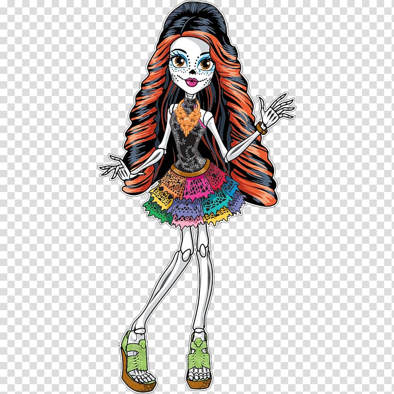 Monster High, Scaris Deluxe Skelita Calaveras Monster High, Scaris Deluxe Skelita Calaveras Doll Character, doll transparent background PNG clipart