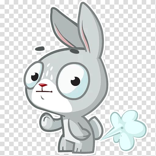 Domestic rabbit Whiskers Sticker Telegram, rabbit transparent background PNG clipart