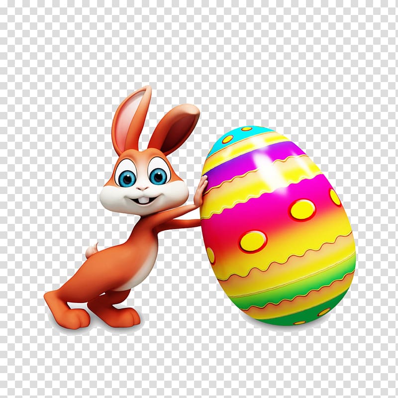 Easter Bunny Easter egg, Easter eggs transparent background PNG clipart