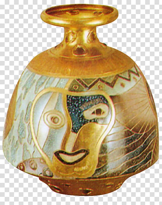 Ceramic art Pottery Handicraft, Yellow jar transparent background PNG clipart