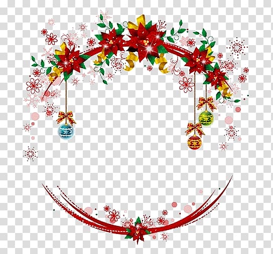 Christmas decoration Christmas ornament , taobao page decoration transparent background PNG clipart