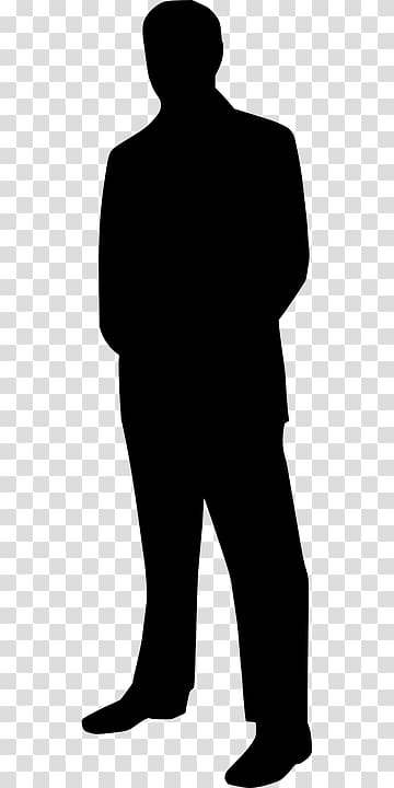Silhouette Person , suit man transparent background PNG clipart