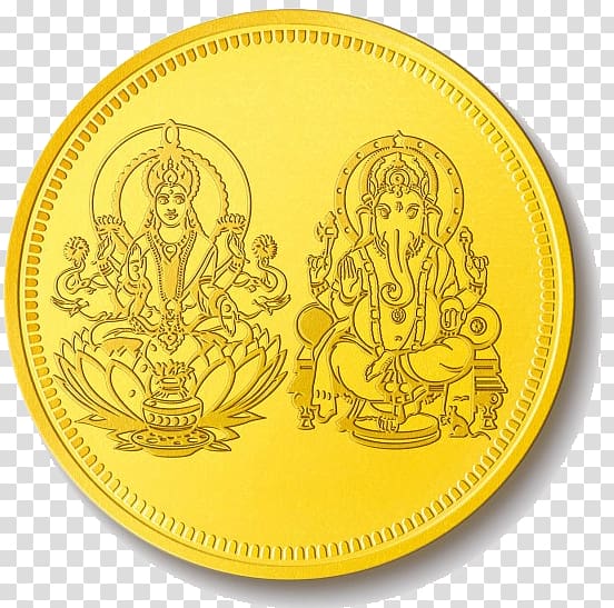 Gold coin Lakshmi, Lakshmi Gold Coin Pic transparent background PNG clipart