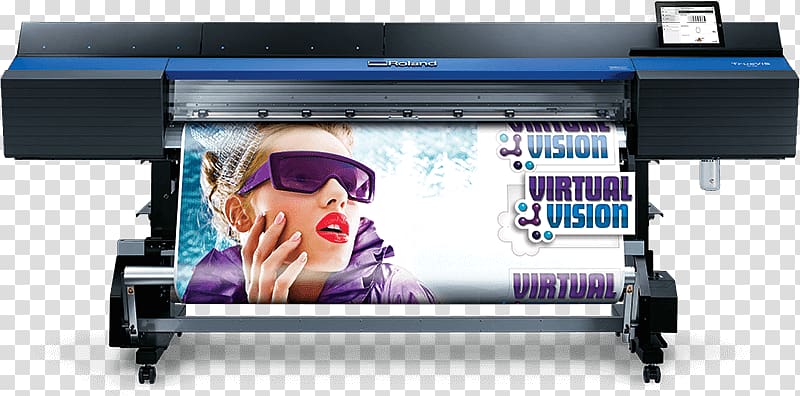 Wide-format printer Roland Corporation Printing Roland DG, Printing Machine transparent background PNG clipart