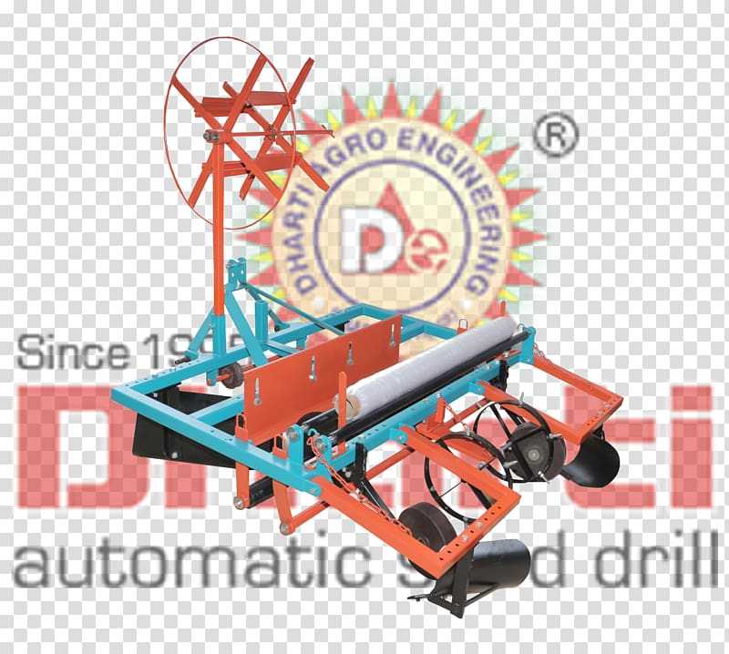 Machine Seed drill Plastic mulch Tractor, tractor transparent background PNG clipart