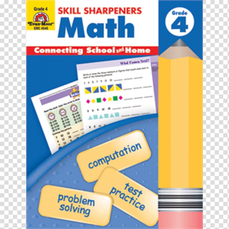Skill Sharpeners: Math, Grade 6, E-book Mathematics Singapore math Education Homeschooling, math book transparent background PNG clipart