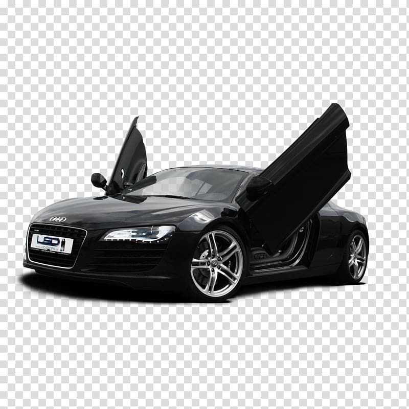 2012 Audi R8 GT Car Audi Quattro, black,Open the door,car,Audi r8 transparent background PNG clipart