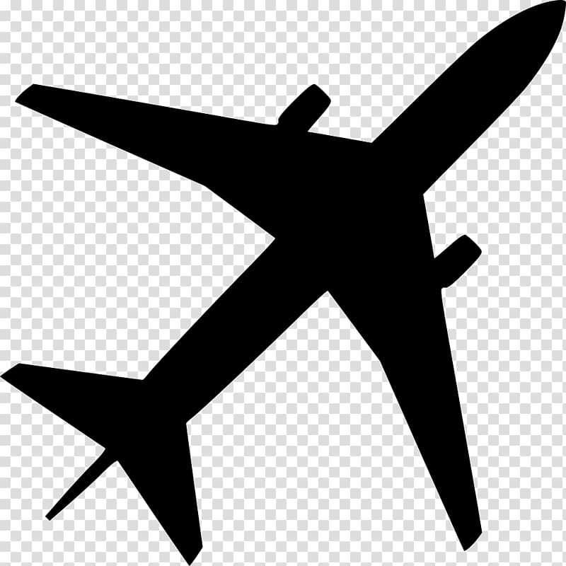 Airplane Silhouette Drawing , airplane transparent background PNG clipart