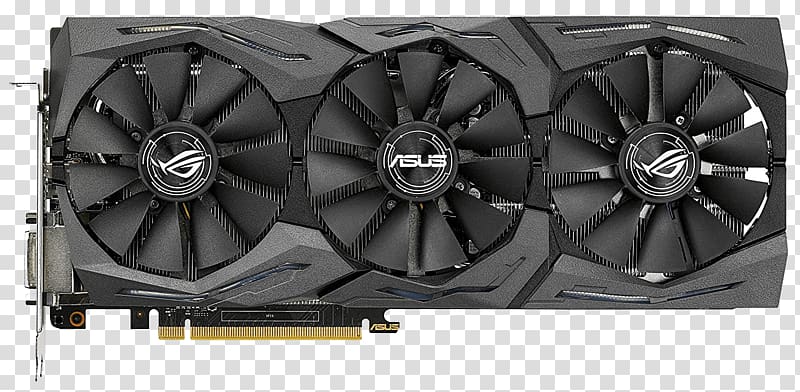 Graphics Cards & Video Adapters NVIDIA GeForce GTX 1080 NVIDIA ROG STRIX-GTX1080-A8G-GAMING NVIDIA GeForce GTX 1070 Republic of Gamers, others transparent background PNG clipart