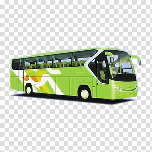 Double-decker bus Airport bus Tour bus service, Green long distance bus transparent background PNG clipart