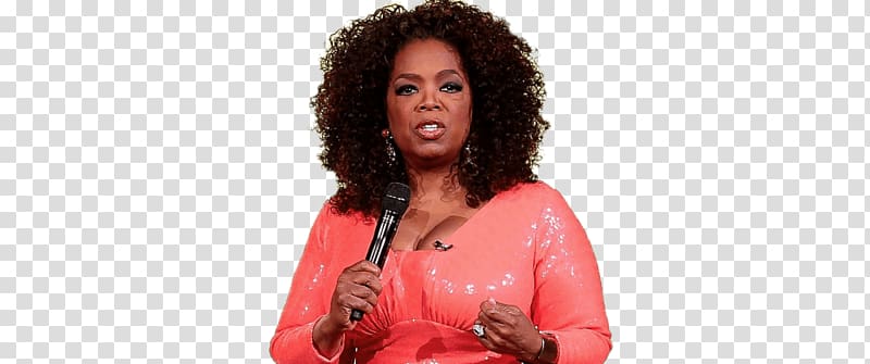 Oprah Winfrey, Oprah Winfrey With Microphone transparent background PNG clipart