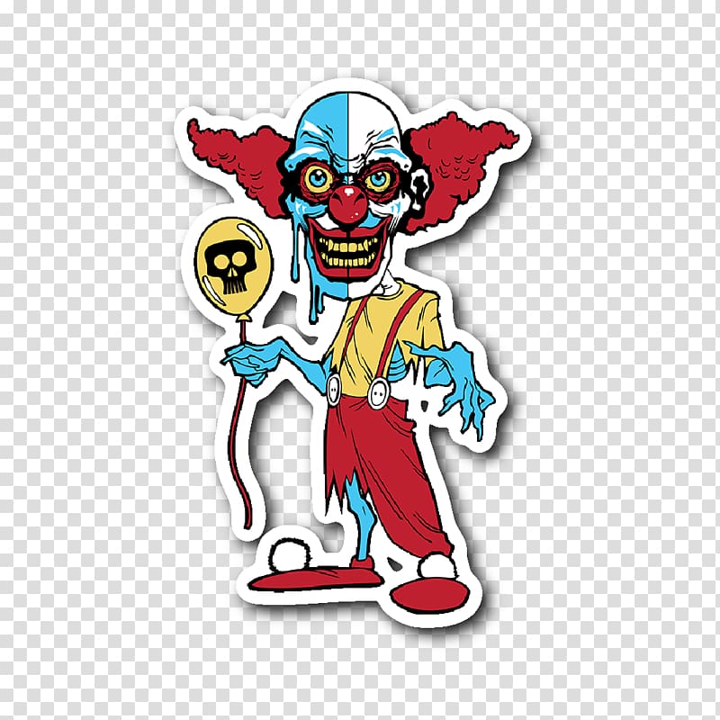 Evil clown It Horror Sticker, clown transparent background PNG clipart