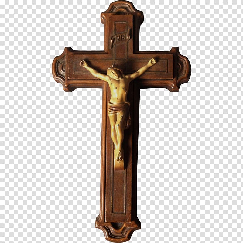 Crucifix Christian cross, religious material transparent background PNG clipart