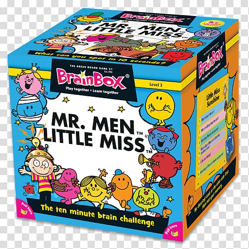 Mr. Men Game BrainBox The World Little Miss Fun Little Miss [books], Mr Men transparent background PNG clipart