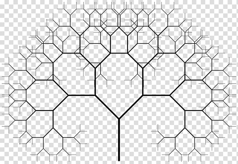 Fractal tree index Drawing Iteration, fractal transparent background PNG clipart