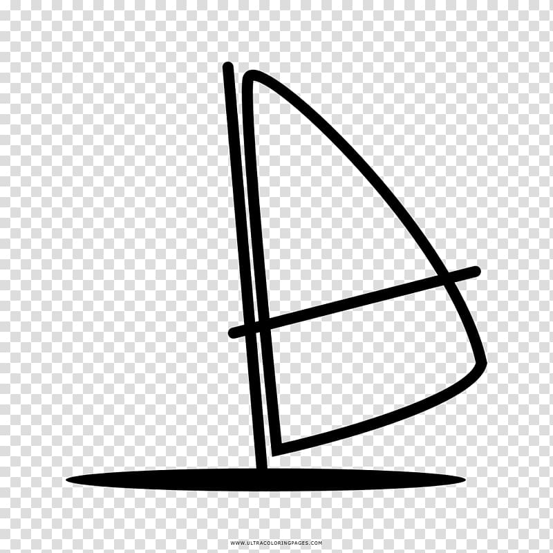 Sailing ship Coloring book Sailboat Black and white, sail transparent background PNG clipart