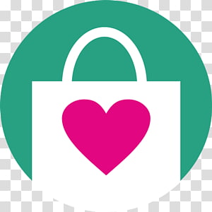 Shopping online ecommerce with bags in smartphone with heart icon