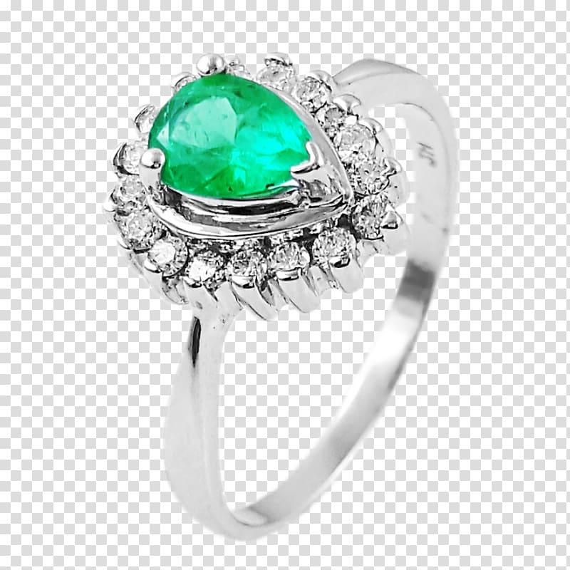 Earring Emerald Carat Diamond, emerald transparent background PNG clipart