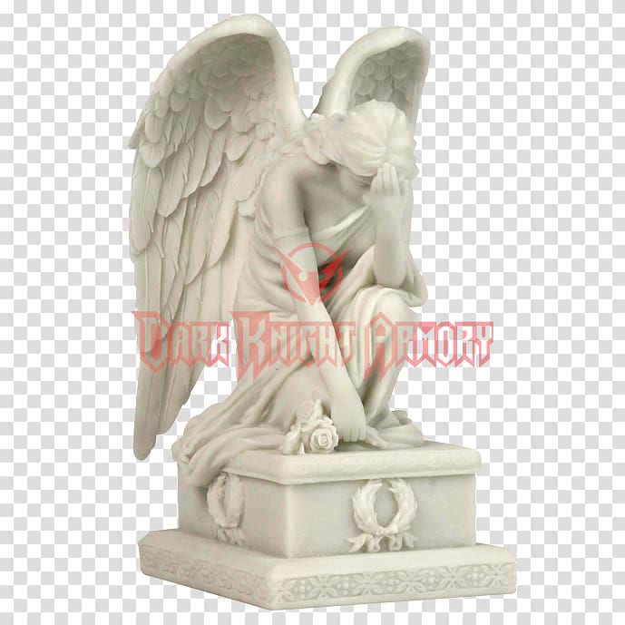 Statue Weeping Angel Sculpture Figurine, angel transparent background PNG clipart