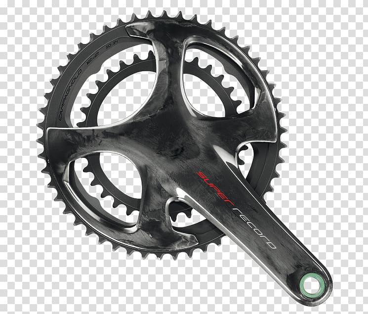 Campagnolo Super Record Bicycle Cranks Groupset, Bicycle transparent background PNG clipart